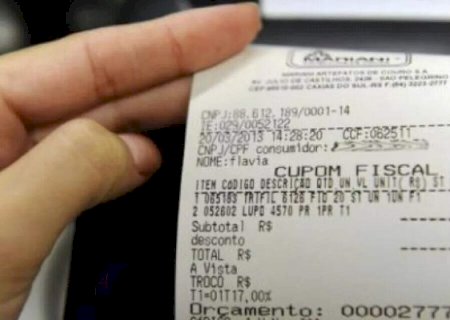 Inclusão do CPF na nota pode render até R$ 300 mil nesta quinta