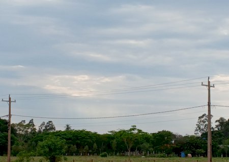 Sábado em Angélica começa nublado e com chance de chuva ao longo do dia