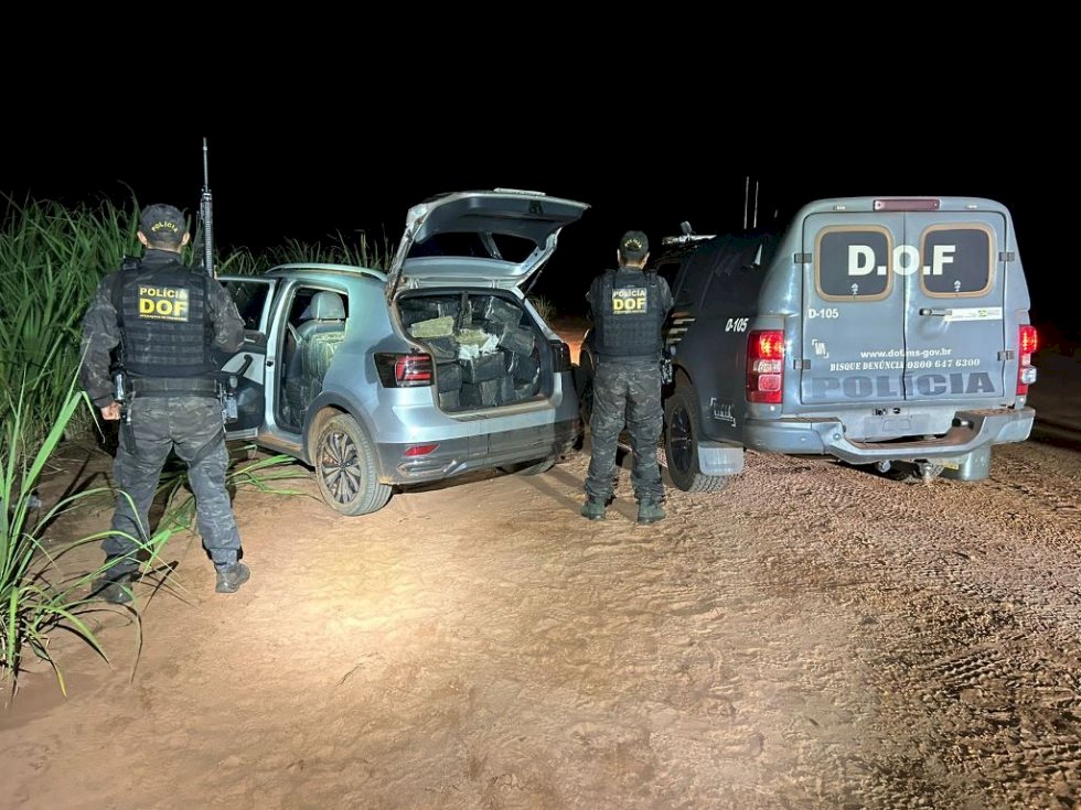 ANGÉLICA: DOF apreende veículo com mais de 650 quilos de maconha