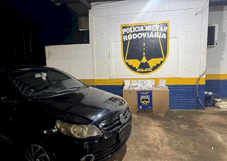 Homem é preso com R$ 230 mil em emagrecedores na fronteira com o Paraguai